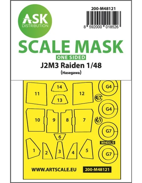 J2M3 Raiden one-sided express mask, self-adhesive and pre-cutted fo...