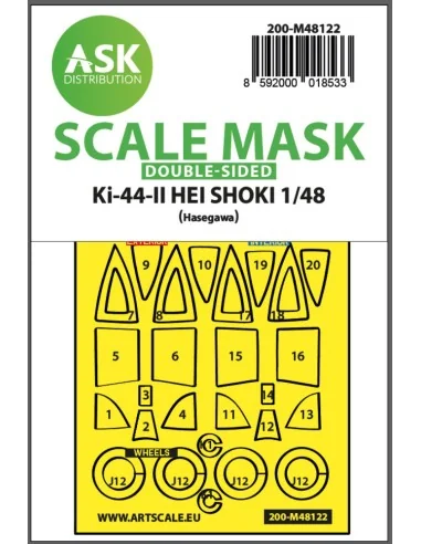 Ki-44-II HEI SHOKI double-sided express mask, self-adhesive and pre...