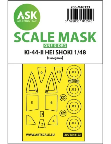 Ki-44-II HEI SHOKI one-sided express mask, self-adhesive and pre-cu...