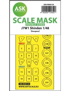 J7W1 Shinden double-sided express mask, self-adhesive and pre-cutte...