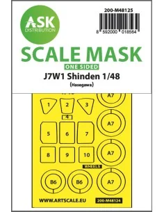 J7W1 Shinden one-sided express mask, self-adhesive and pre-cutted f...