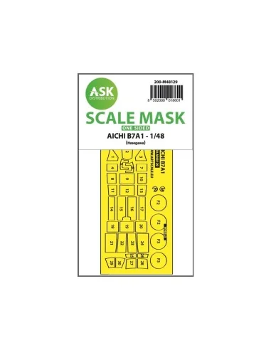 AICHI B7A1 one-sided express mask for Hasegawa, 1/48 - Art Scale Ki...