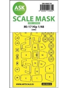 Mil Mi-17Hip one-sided express mask for AMK, 1/48 - Art Scale Kit 2...