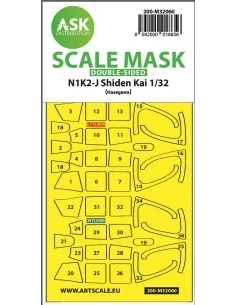 N1K2-J Shiden Kai double-sided express painting mask for Hasegawa, ...
