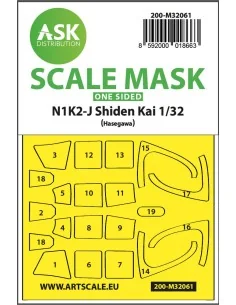 N1K2-J Shiden Kai one-sided express painting mask for Hasegawa, 1/3...