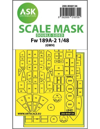 Fw 189A-2 double-sided express mask for Great Wall Hobby, 1/48 - Ar...