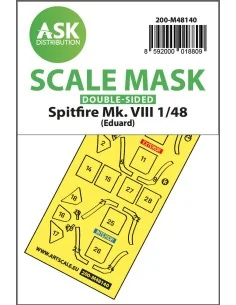 Spitfire Mk.VIII double-sided express fit mask for Eduard, 1/48 - A...