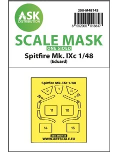 Spitfire Mk.IXc one-sided express fit mask for Eduard, 1/48 - Art S...