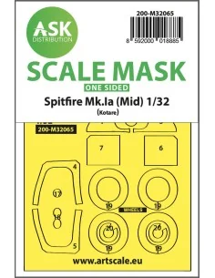 Spitfire Mk.Ia (mid) one-sided express fit and self adhesive mask f...
