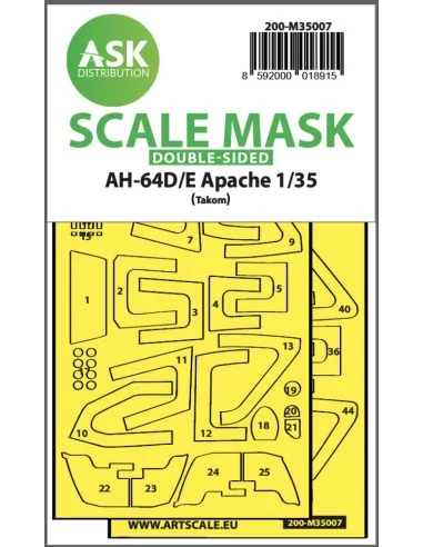 AH-64D/E double-sided fit express mask for Takom, 1/35 - Art Scale ...