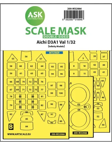 Aichi D3A1 Val double-sided express self adhesive mask for Infinity...