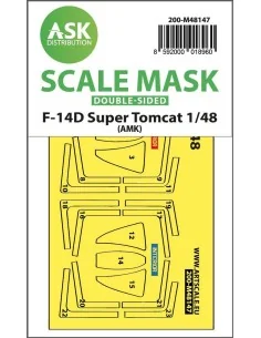 F-14D Super Tomcat double-sided express fit mask for AMK, 1/48 - Ar...