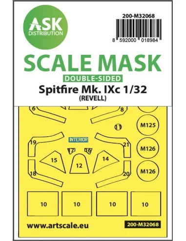 Spitfire Mk.IXc double-sided fit mask for Revell, 1/32 - Art Scale ...