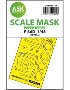 F-86D double-sided express fit mask for Revell, 1/48 - Art Scale Ki...