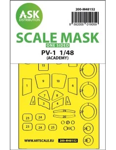 PV-1 Ventura one-sided express fit mask for Academy, 1/48 - Art Sca...