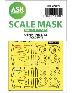 F-14B double-sided express fit mask for Academy, 1/72 - Art Scale K...