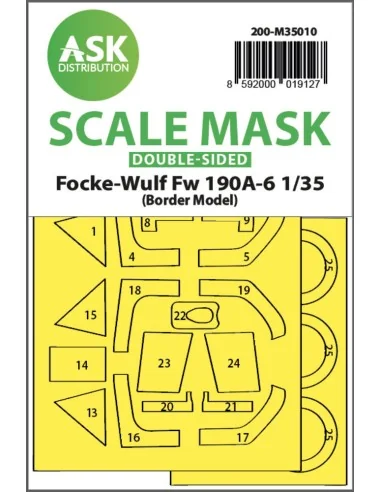 Fw 190A-6 double-sided painting mask for Border Model, 1/35 - Art S...