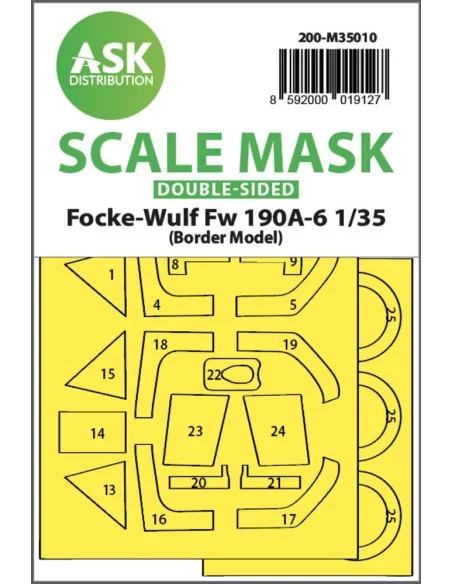 Fw 190A-6 double-sided painting mask for Border Model, 1/35 - Art S...