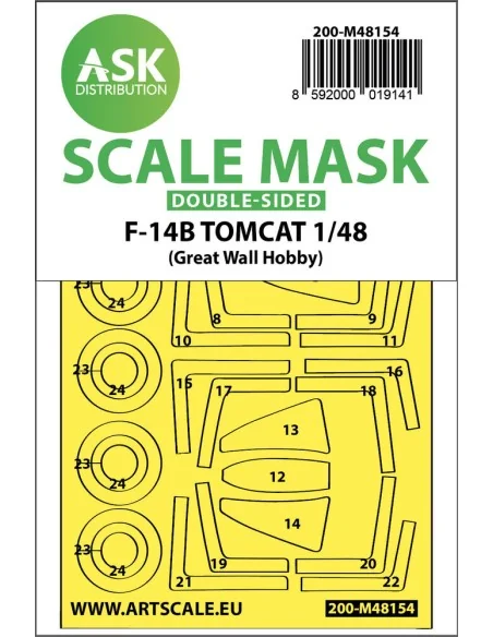 F-14B Tomcat double-sided express fit mask for Great Wall Hobby, 1/...