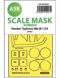 Hawker Typhoon Mk.IB one-sided express masks for Airfix, 1/24 - Art...