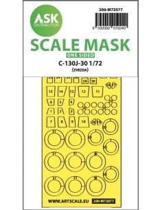 C-130J-30 one-sided express fit mask for Zvezda, 1/72 - Art Scale K...