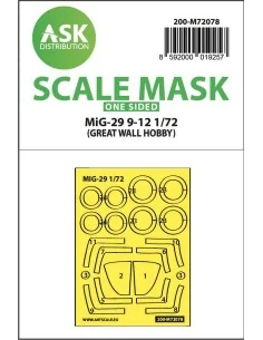 Mig-29 9-12 one-sided express mask incl. the rubber mask for Great ...