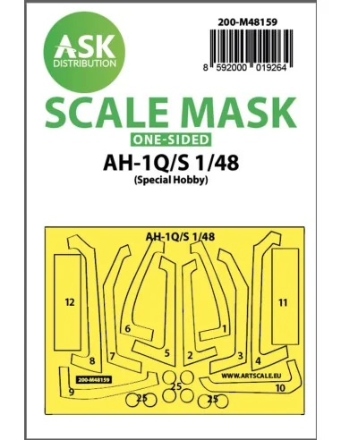 AH-1Q/S Cobra one-sided fit express mask for Special Hobby, 1/48 - ...