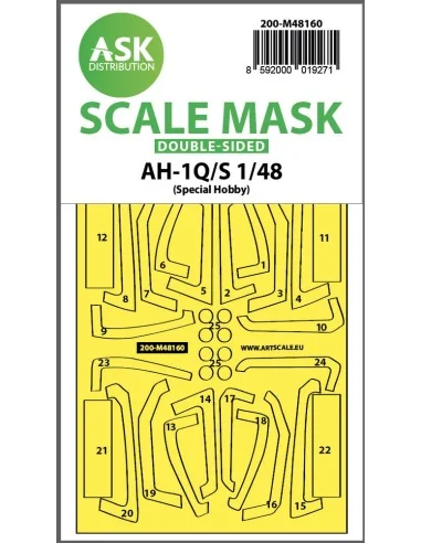AH-1Q/S Cobra double-sided fit express mask for Special Hobby, 1/48...