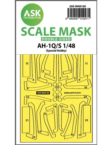 AH-1Q/S Cobra double-sided fit express mask for Special Hobby, 1/48...