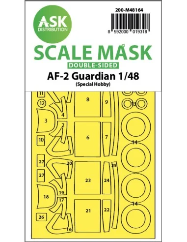 AF-2 Guardian double-sided fit express mask for Special Hobby, 1/48...