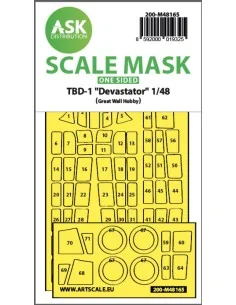TBD-1 Devastator one-sided fit express mask for Great Wall Hobby, 1...