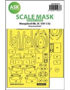 Mosquito B Mk.IX/XVI double-sided fit mask for HK Models, 1/32 - Ar...