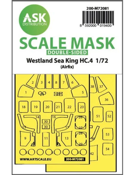 Westland Sea King HC.4 double-sided express fit mask for Airfix, 1/...