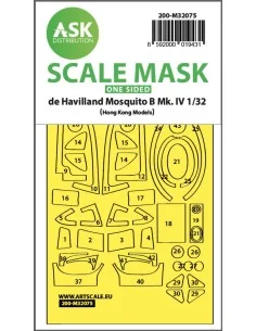 Mosquito B Mk.IV one-sided fit mask for HK Models, 1/32 - Art Scale...