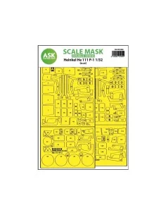 Heinkel He 111P-1 double-sided express fit mask for Revell, 1/32 - ...