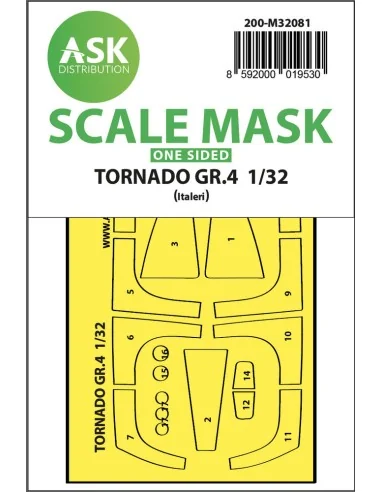 Tornado GR.4 one-sided express fit mask for Italeri, 1/32 - Art Sca...