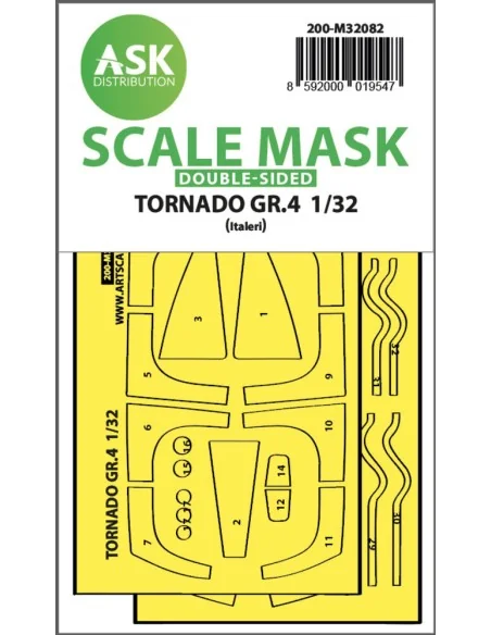 Tornado GR.4 double-sided express fit mask for Italeri, 1/32 - Art ...