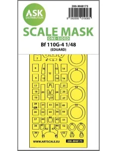Me 110G-4 one-sided express fit mask for Eduard, 1/48 - Art Scale K...