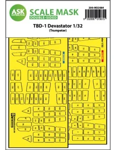 TBD-1 Devastator double-sided express fit mask for Trumpeter, 1/32 ...