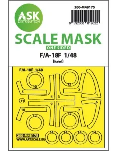 F/A-18F one-sided express fit mask for Italeri, 1/48 - Art Scale Ki...