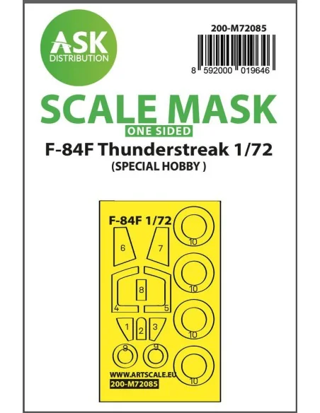 F-84F Thunderstreak one-sided express fit mask for Special Hobby, 1...