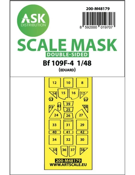 Messerschmitt Bf 109F double-sided express mask, self-adhesive and ...