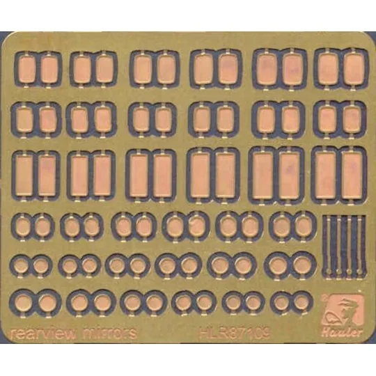REARWIEW MIRRORS, 1/87 - Hauler HLR87109 REARWIEW MIRRORS, 1/87 - Hauler HLR87109