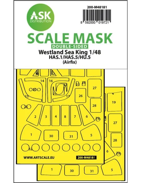 Westland Sea King HAS.1/HAS.5/HU.5 double-sided express fit mask fo...