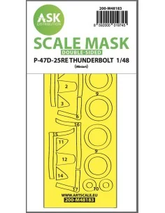 P-47D-25RE Thunderbolt double-sided express fit mask for Miniart, 1...
