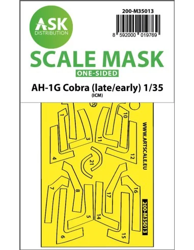 AH-1G Cobra (early/late) one-sided express fit painting mask for IC...