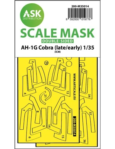 AH-1G Cobra (early/late) double-sided express fit painting mask for...