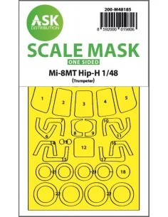 Mil Mi-8MT one-sided express fit mask for Trumpeter, 1/48 - Art Sca...