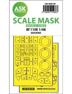 Messerschmitt Bf 110E double-sided express fit mask for Eduard, 1/4...