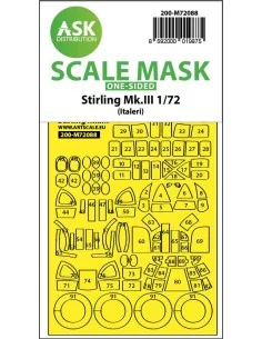 Stirling Mk.III one-sided express fit mask for Italeri, 1/72 - Art ...
